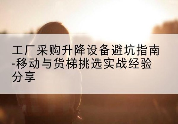 内乡移动式升降机怎么选-工厂采购升降设备避坑指南-移动与货梯挑选实战经验分享